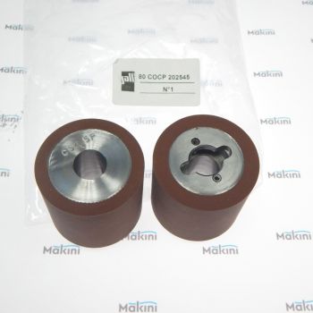 79COCP202545 GALLI Set flat trimming rollers 54,5mm / комплект роликов RCB FLAT ширина ролика 50,5 mm