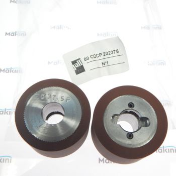 79COCP202375 GALLI Set flat trimming rollers 37,5 mm / комплект роликов RCB FLAT ширина ролика 33,5 mm