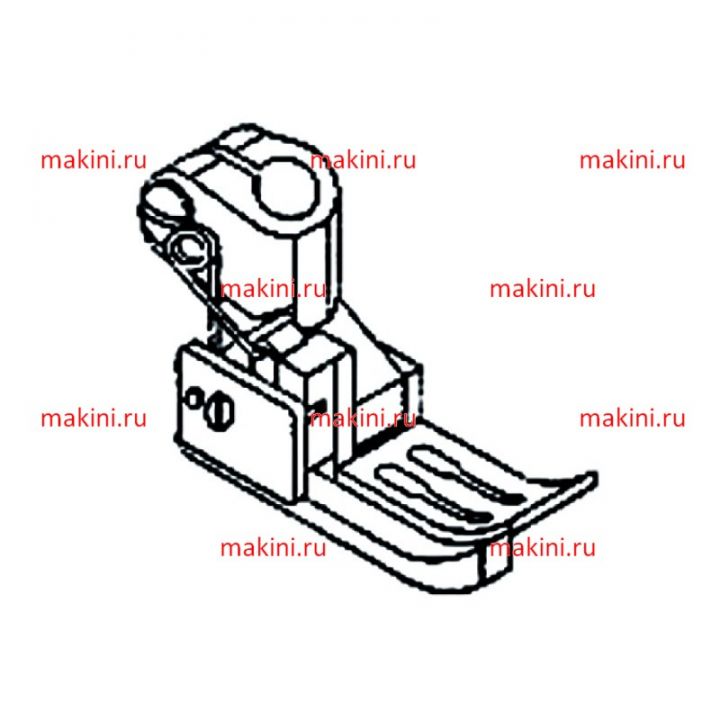 1266L прижимная лапка Kwokhing двухигольная 4.0 мм
