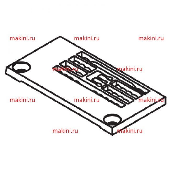 14-724 игольная пластина Kwokhing двухигольная 3.2 мм