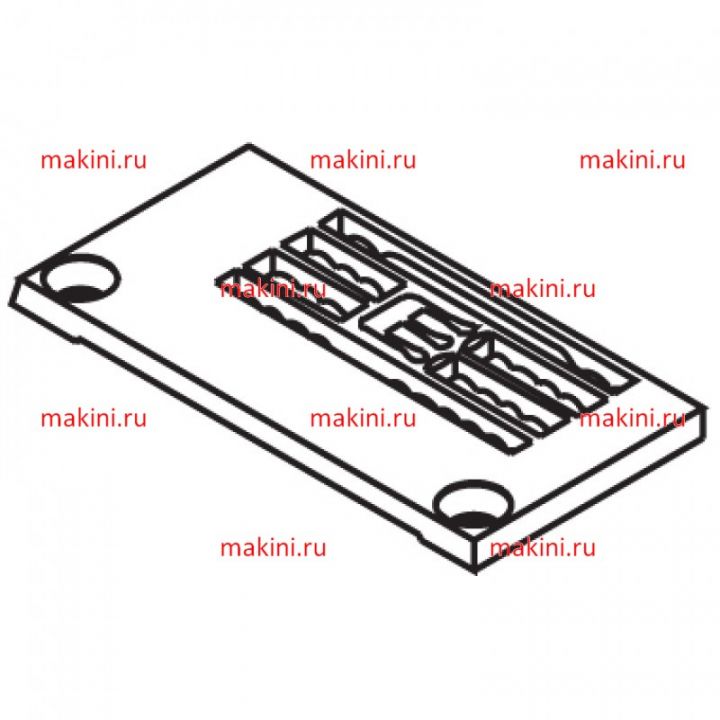 14-807 игольная пластина Kwokhing двухигольная 4.0 мм