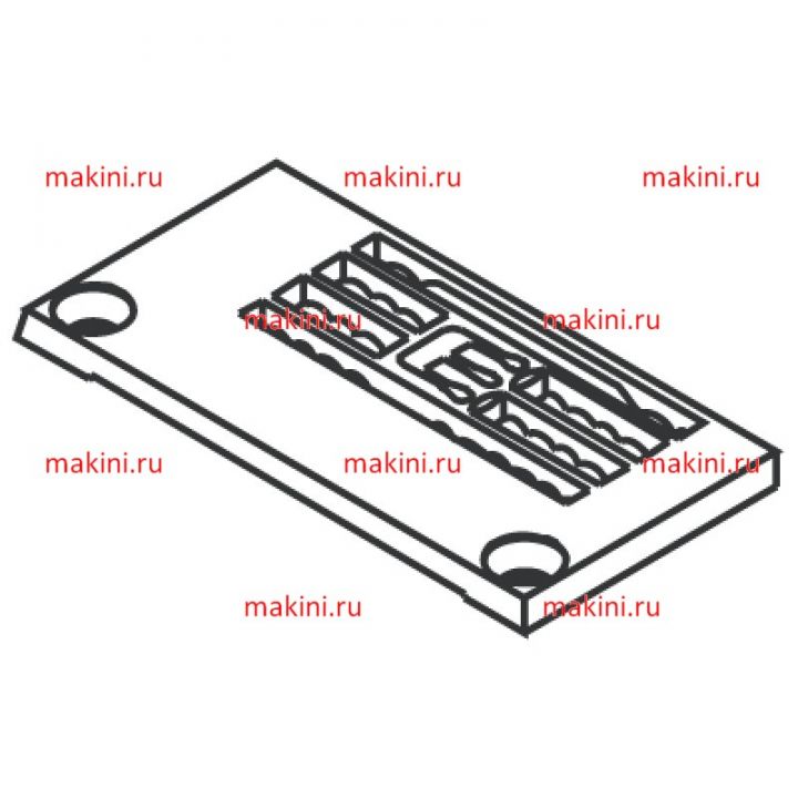 257000B32 игольная пластина Kwokhing двухигольная