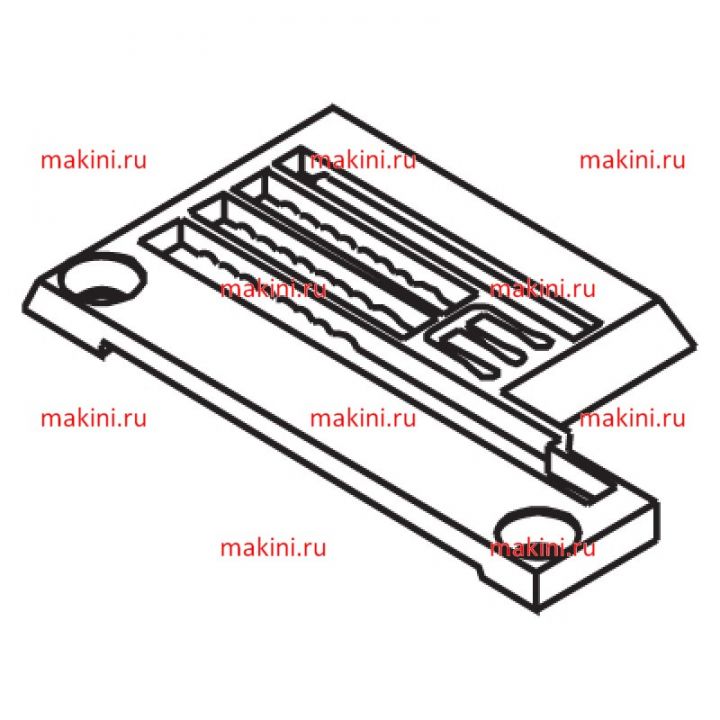 257033B игольная пластина Kwokhing трехигольная