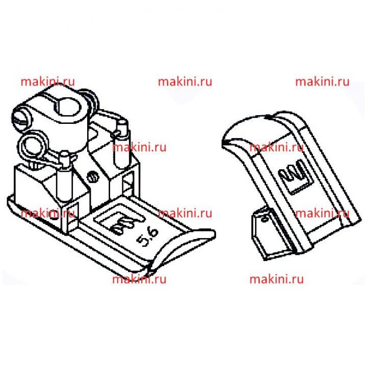257300A40 прижимная лапка Kwokhing трехигольная