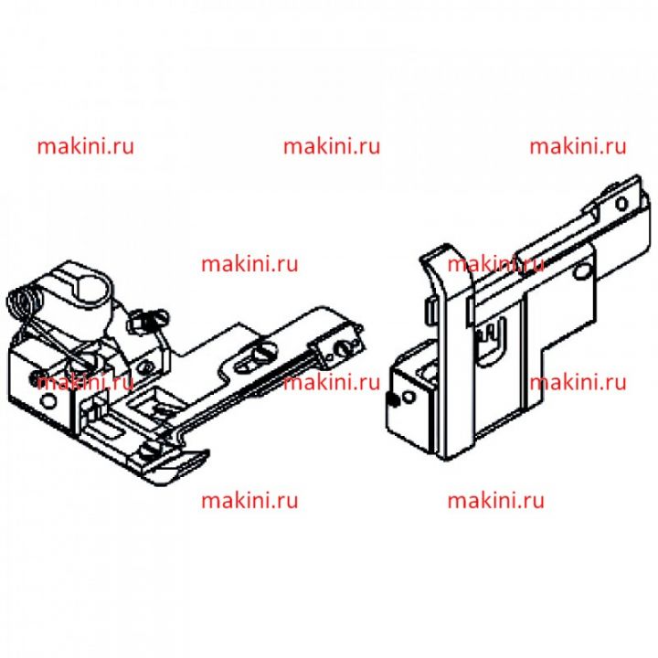257318A40 прижимная лапка Kwokhing двухигольная