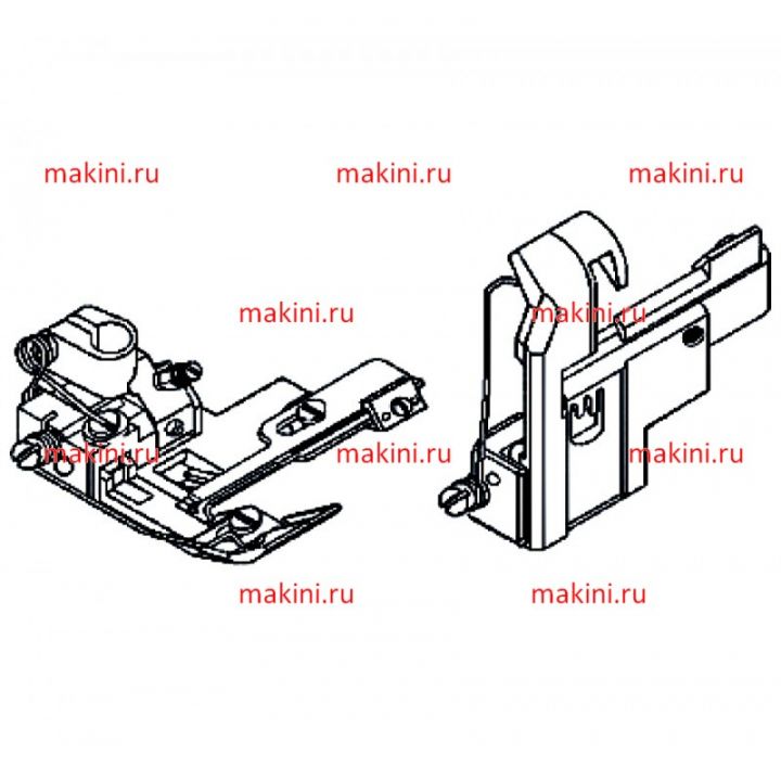 257328A40 прижимная лапка Kwokhing трехигольная
