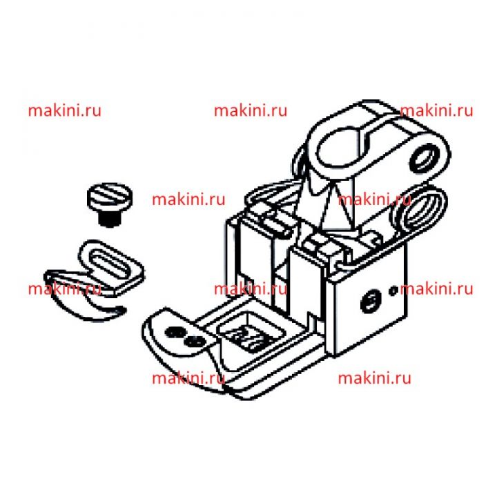 257471 прижимная лапка Kwokhing  двухигольная