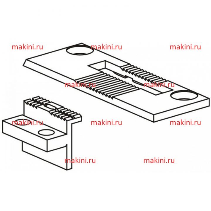 B1109-563-000 Игольная пластина + 213-49204  Kwokhing
