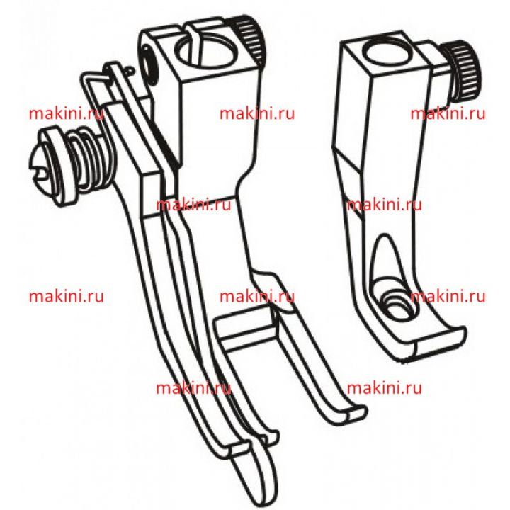 GL1525-8 направляющая лапка Kwokhing 8 мм