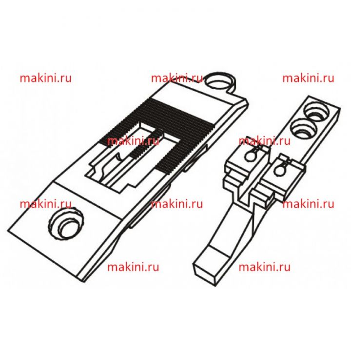 KH1296-NPT/FDT-8 Kwokhing игольная пластина и транспортер 8 мм