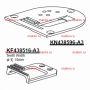 KN438596-A3 игольная пластина & KF438516-A3   (крепление) Kwokhing