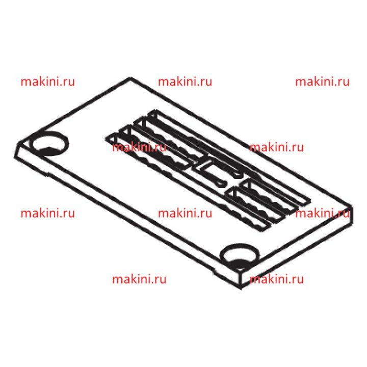 Y93410 игольная пластина Kwokhing двухигольная 4.0 мм