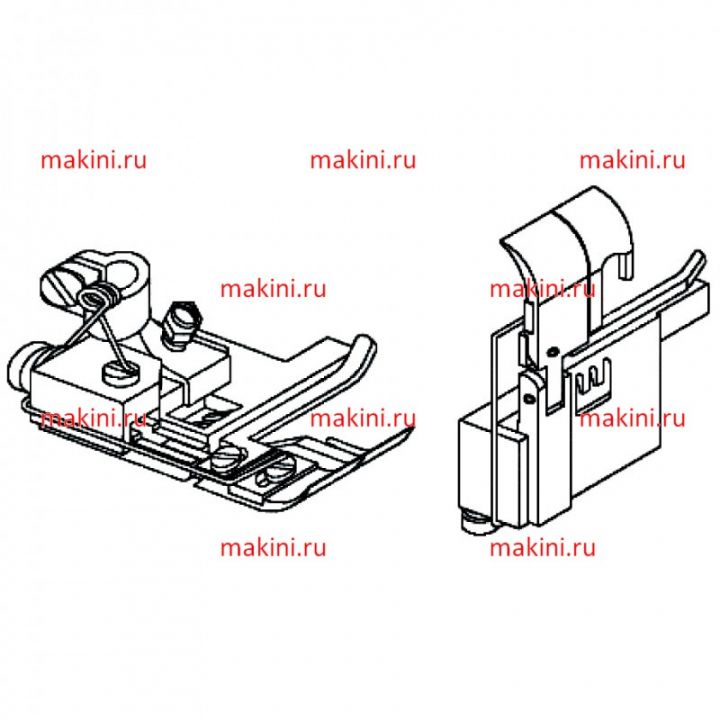 Y95315 прижимная лапка Kwokhing двухигольная 4.8 мм