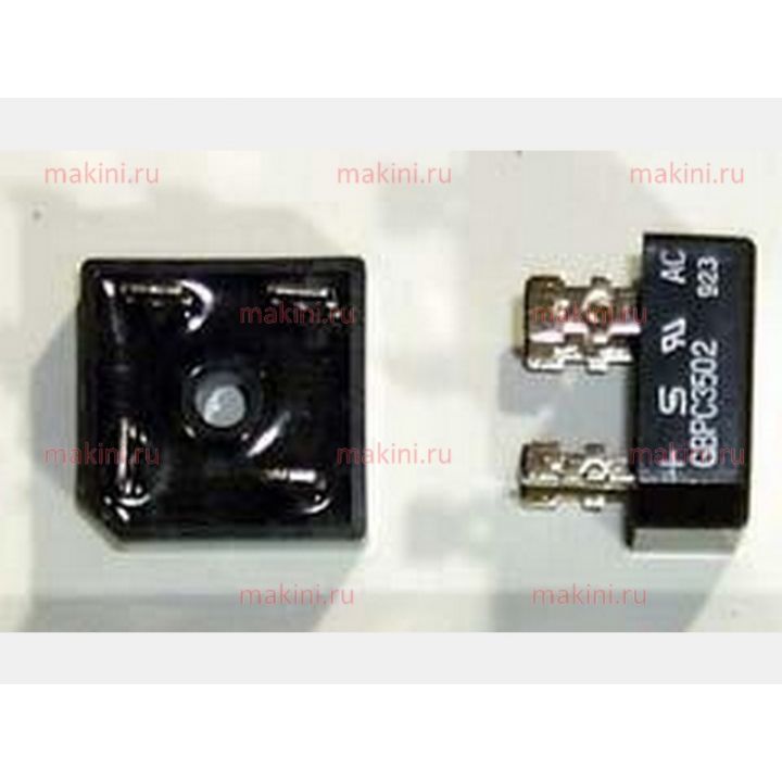 67823001 RECT, BRIDGE 35A 200V .25"" FASTON TABS